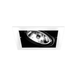 BASICSTERN RECESSED 1xG53, oprawa wpuszczana, kolor biało-czarny