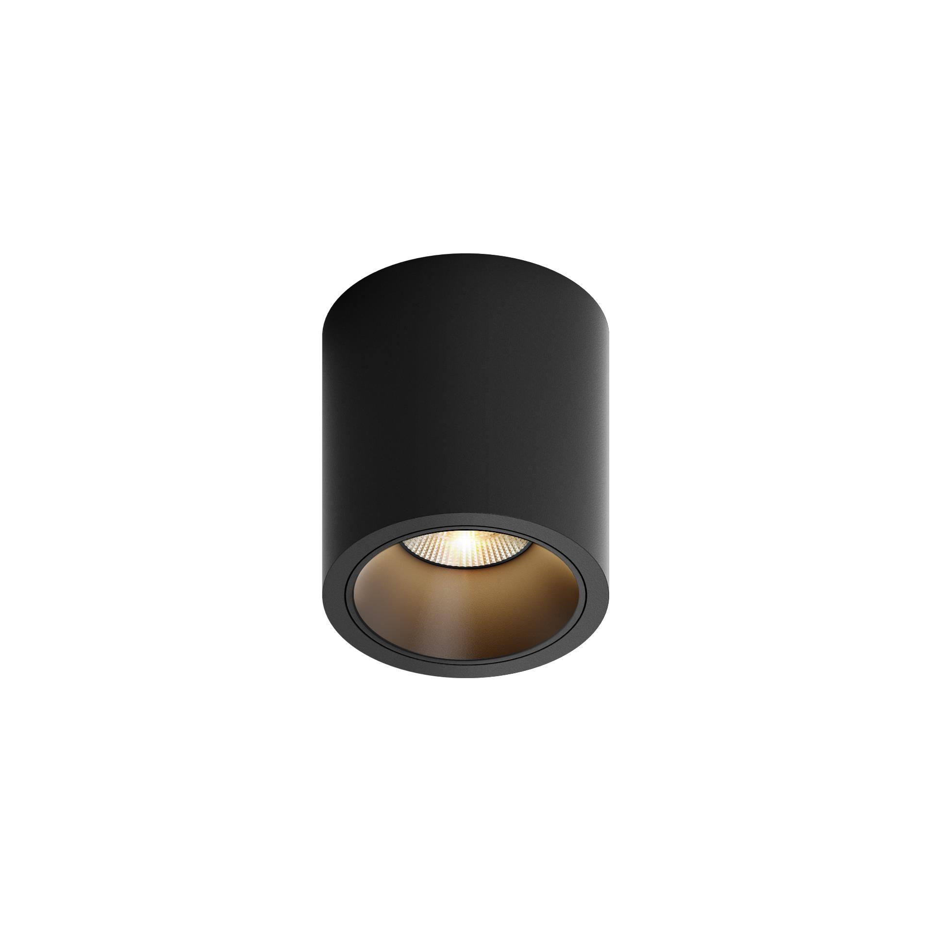 MR CUTE ROUND LED, oprawa natynkowa, kolor czarny