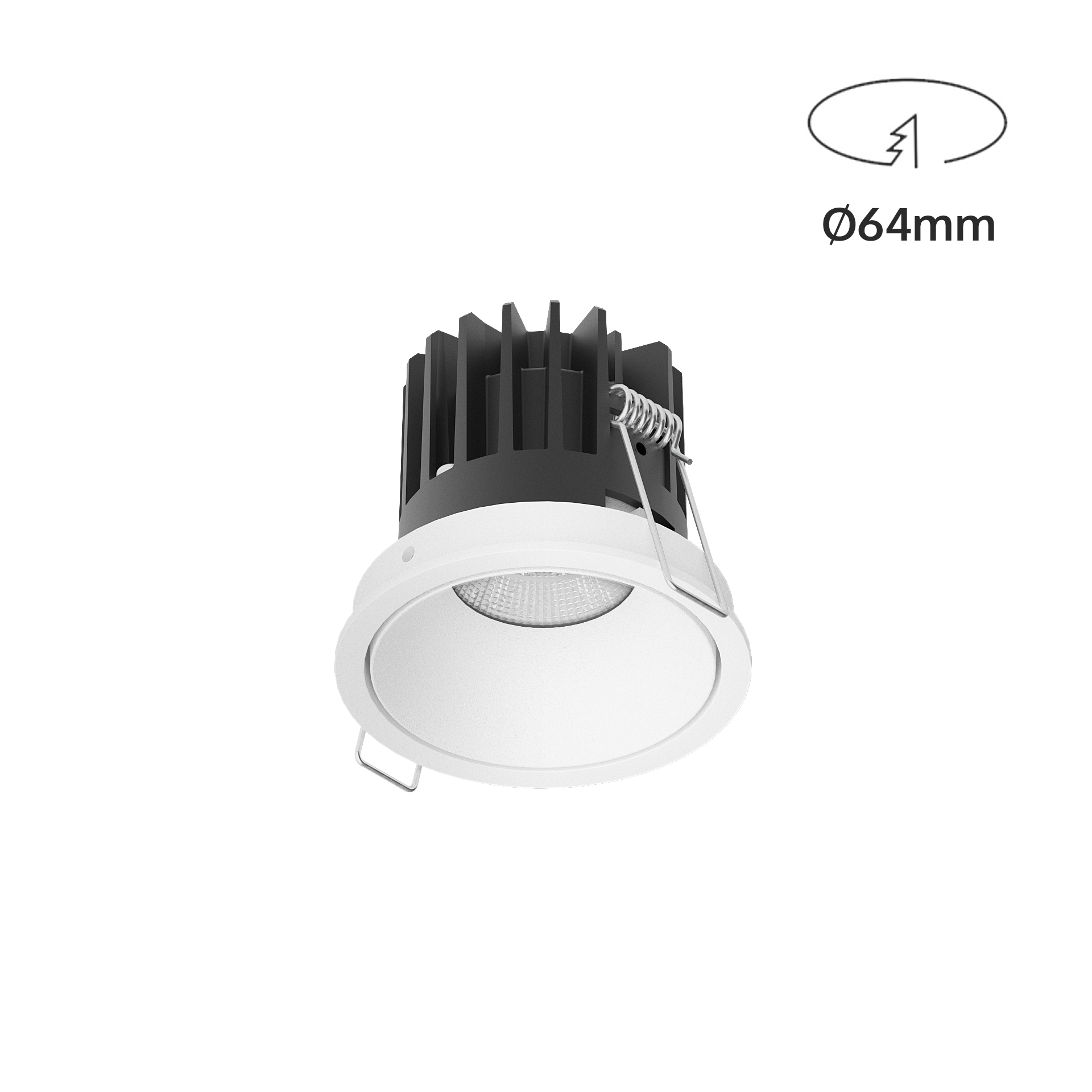 RING io58, kolor biały