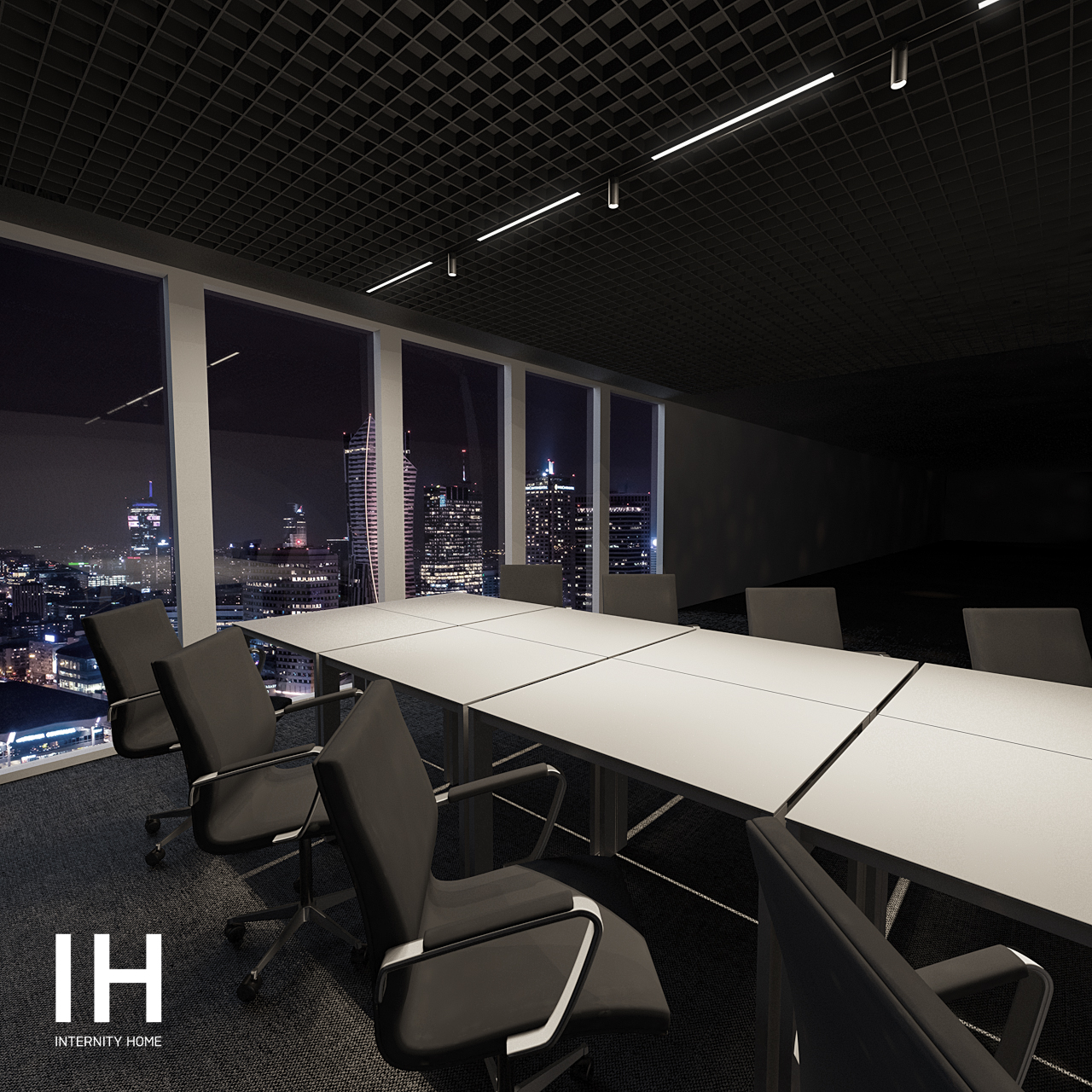 Archlines STRIPE 12.6W CRI90 3000K DALI, czarny