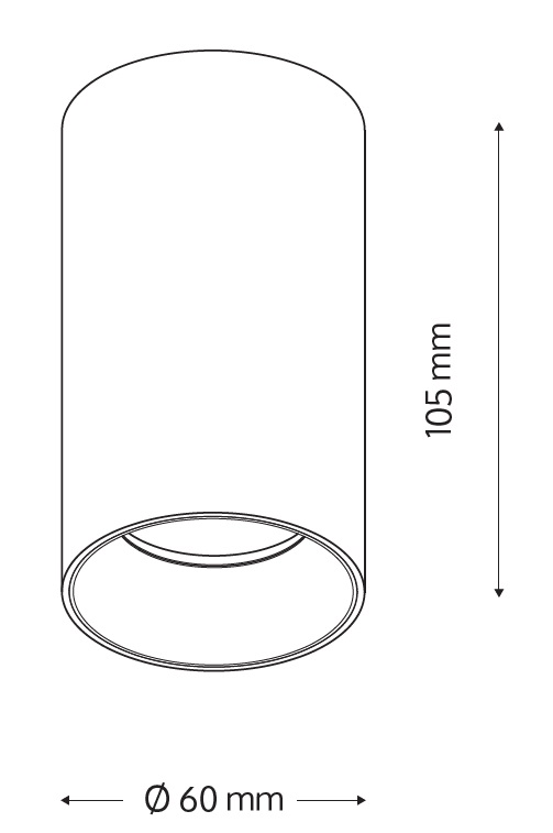 TUBE GU10, biały