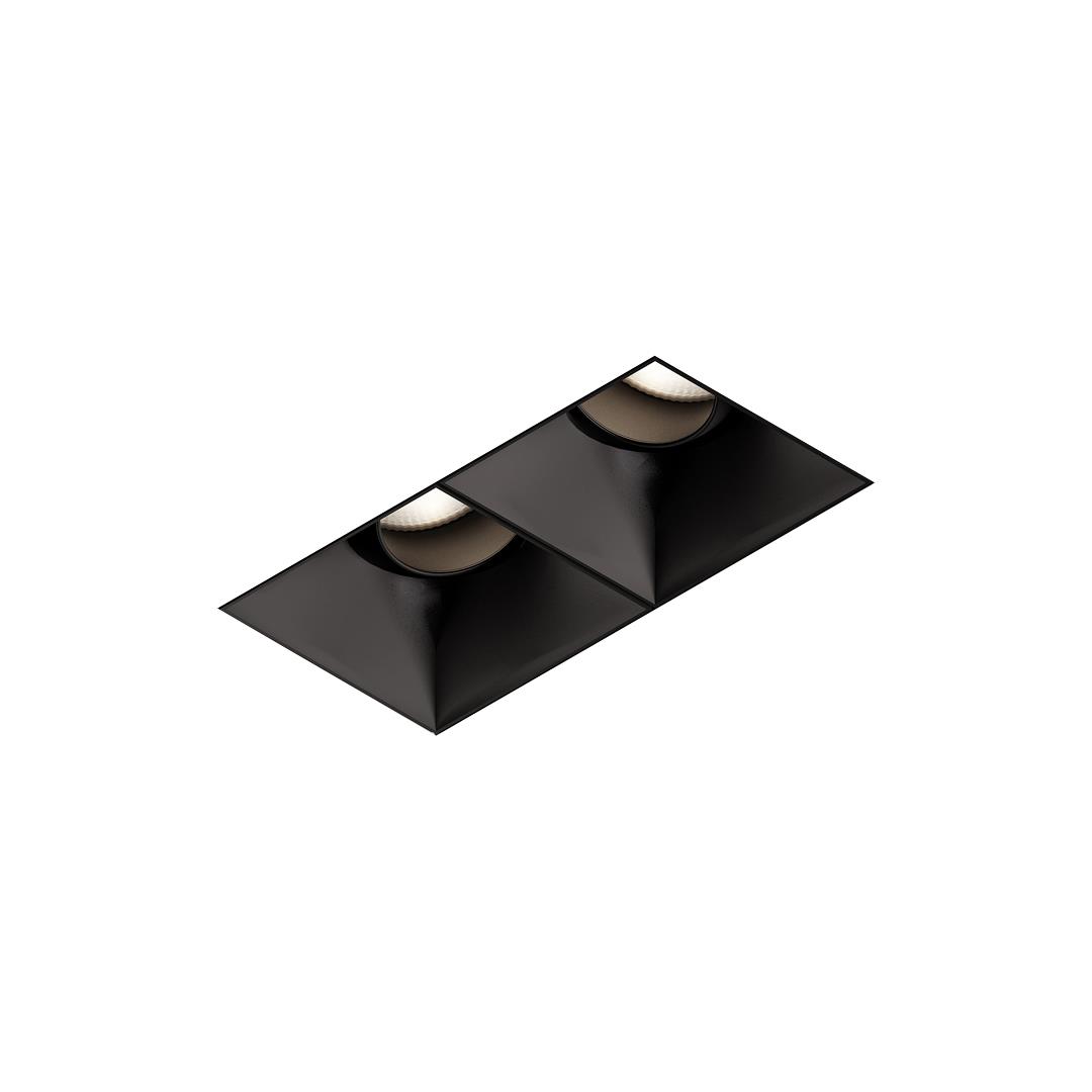 BASICSTERN square adjustable 1xGU10, czarny