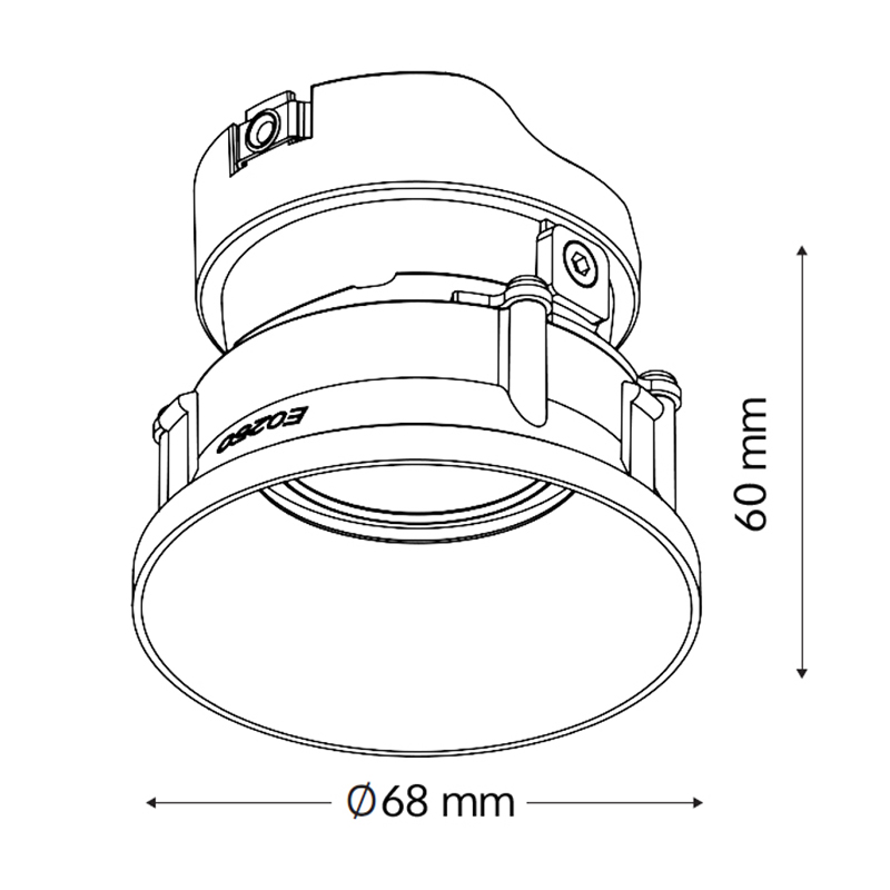 BASICSTERN round adjustable 1xGU10, biały