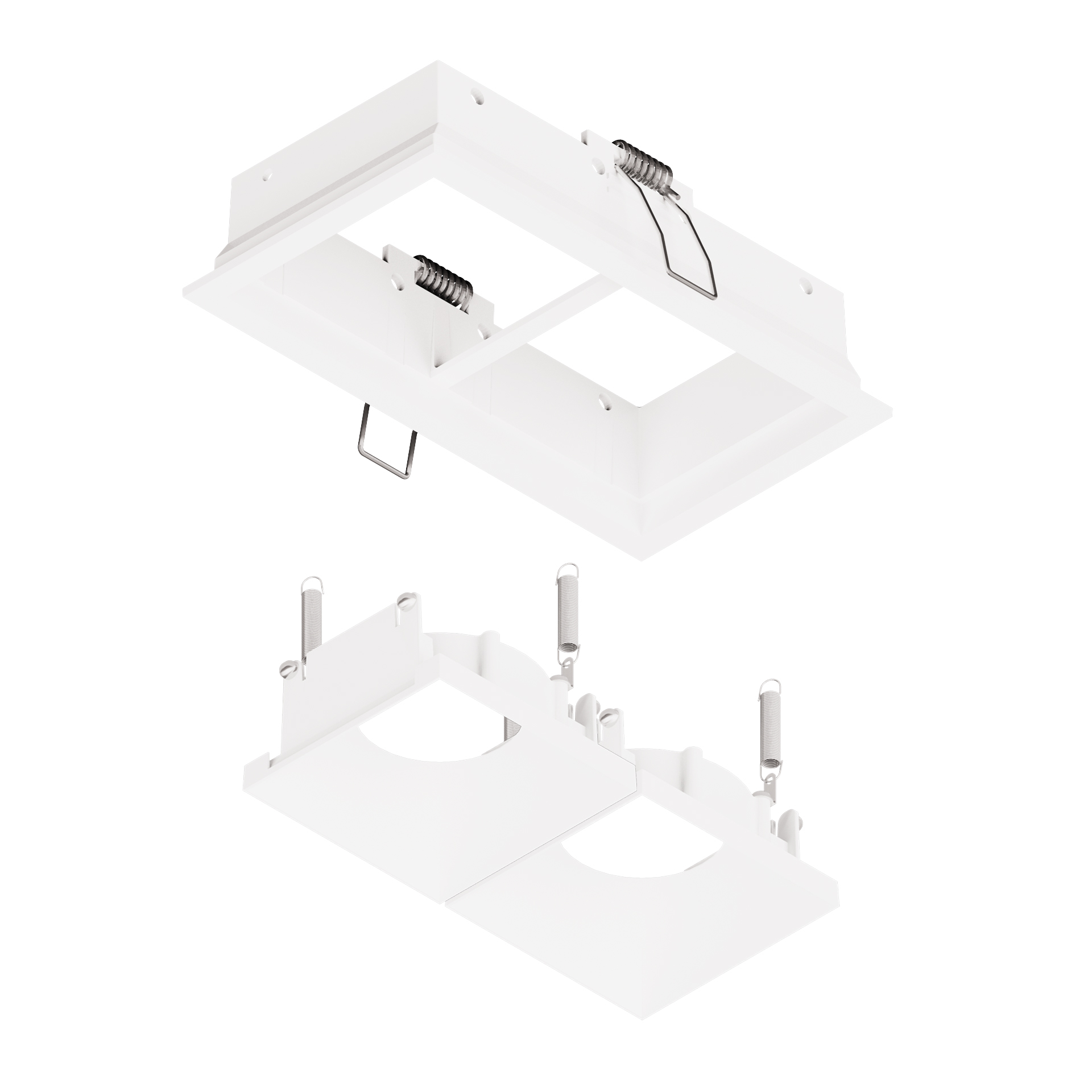 BASICSTERN R FRAME square double ramka montażowa podwójna, biały