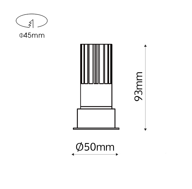 DOT recessed frame