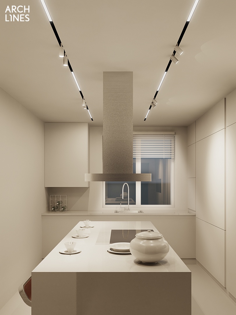 Archlines SPOT S 6.6W CRI90 3000K DALI, biały / czarny adapt.