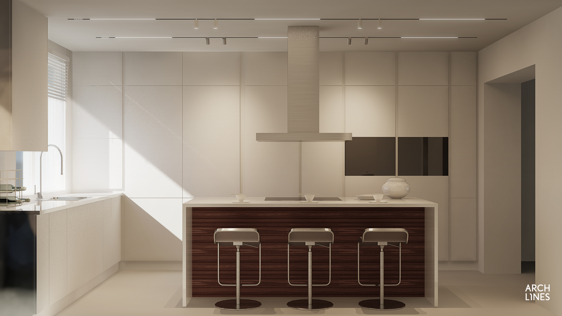 Archlines SPOT S 6.6W CRI90 3000K DALI, biały / czarny adapt.